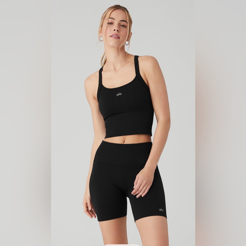 Alo Yoga Seamless Ribbed Bra Tank